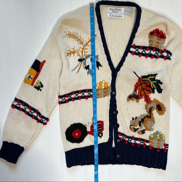Marisa Christina Classics Fall Hand Knitted Button Down Sweater/ Cardigan - Picture 16 of 16